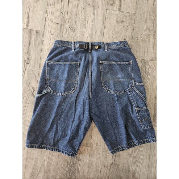 Vintage Polo Ralph Lauren VelcroBack Carpenter Jean Shorts Men’s 38 Denim Y2K - Picture 1 of 8